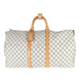 Louis Vuitton Louis Vuitton Damier Azur Canvas Keepall Bandoulière 55