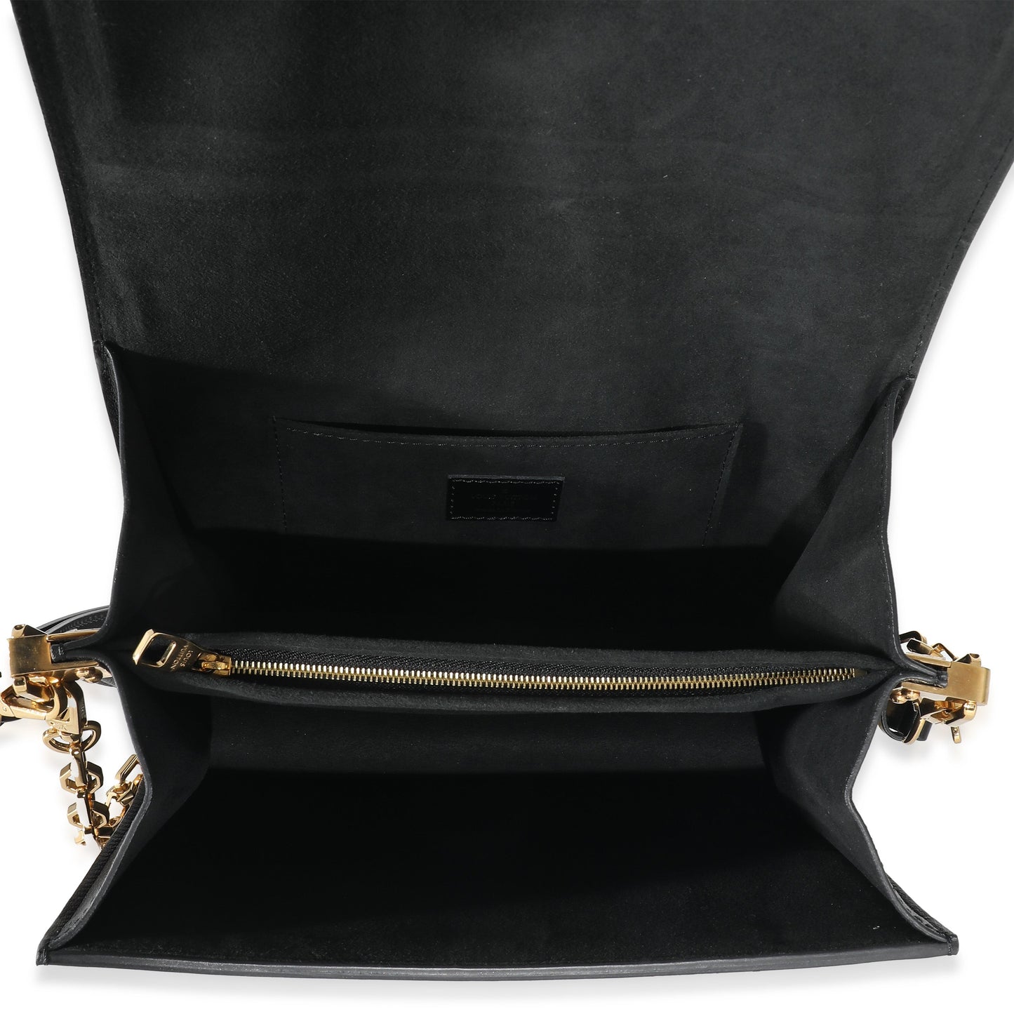 Louis Vuitton Louis Vuitton Black Smooth Leather Dauphine MM