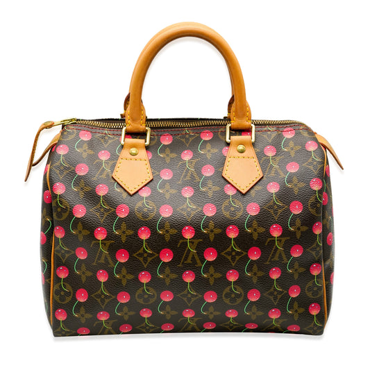 Louis Vuitton Louis Vuitton Monogram Canvas Cerise Speedy 25