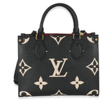 Louis Vuitton Louis Vuitton Black & Beige Bicolor Monogram Empreinte Onthego PM