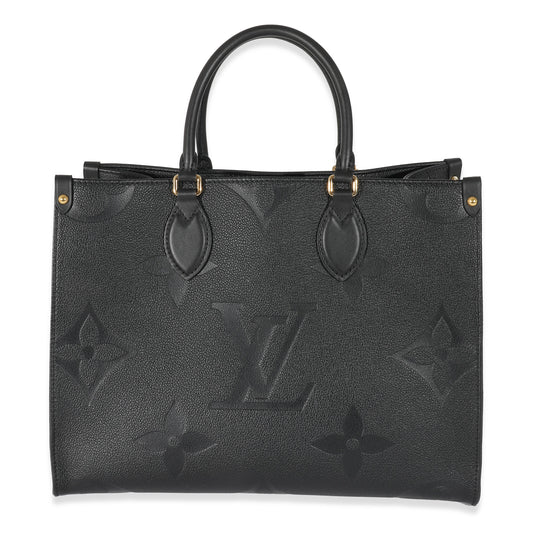 Louis Vuitton Louis Vuitton Black Monogram Empreinte Onthego MM