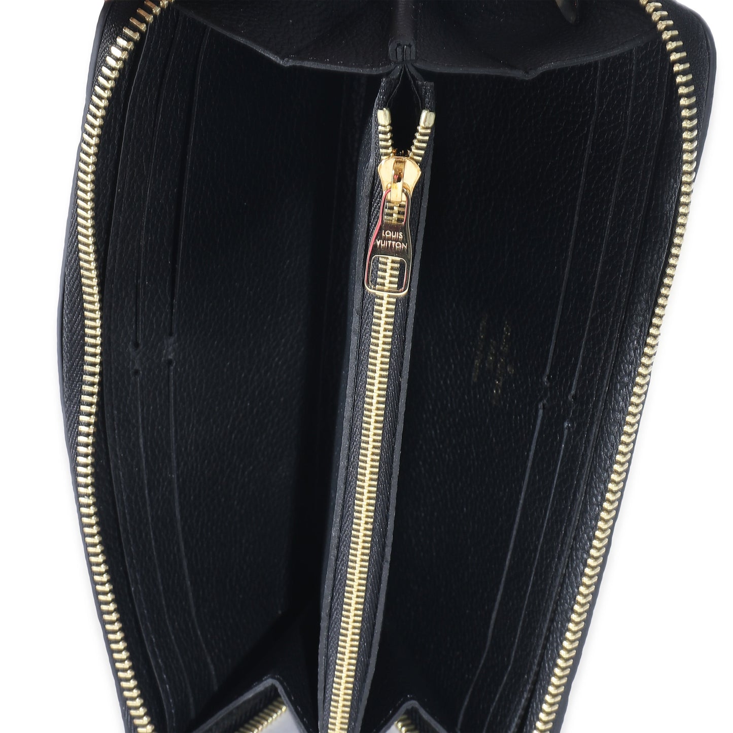 Louis Vuitton Louis Vuitton Black Monogram Empreinte Clemence Wallet