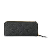 Louis Vuitton Louis Vuitton Black Monogram Empreinte Clemence Wallet