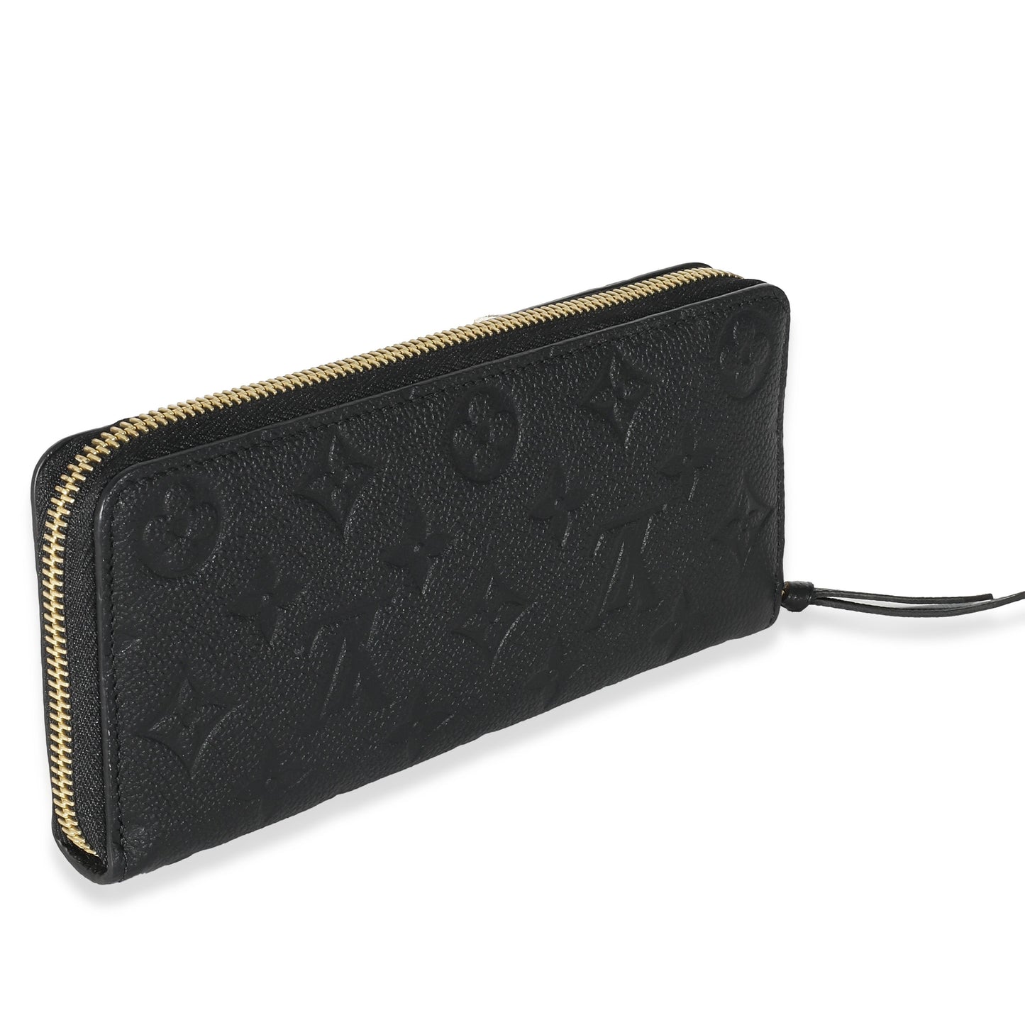 Louis Vuitton Louis Vuitton Black Monogram Empreinte Clemence Wallet