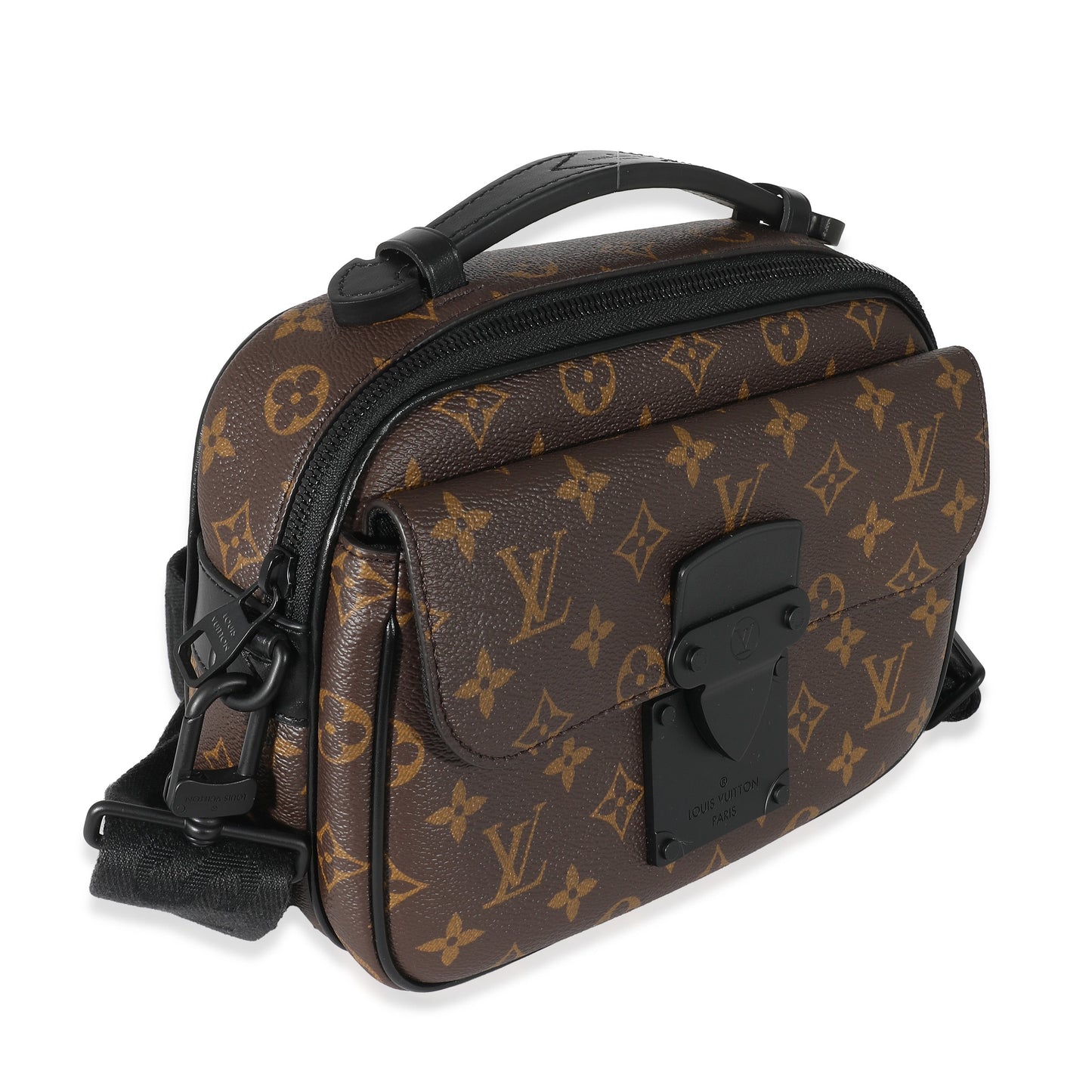 Louis Vuitton Monogram Macassar Canvas S Lock Messenger