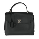 Louis Vuitton Louis Vuitton Black Grained Calfskin Lockme Ever MM