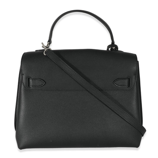Louis Vuitton Louis Vuitton Black Grained Calfskin Lockme Ever MM