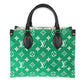 Louis Vuitton Louis Vuitton Green Jacquard LV Match Monogram Velvet Onthego PM