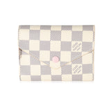 Louis Vuitton Louis Vuitton Rose Ballerine Damier Azur Canvas Victorine Wallet