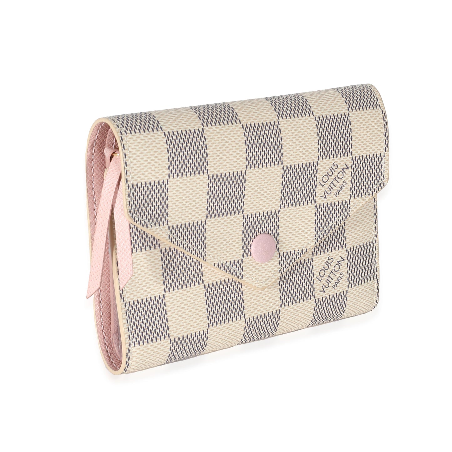Louis Vuitton Louis Vuitton Rose Ballerine Damier Azur Canvas Victorine Wallet