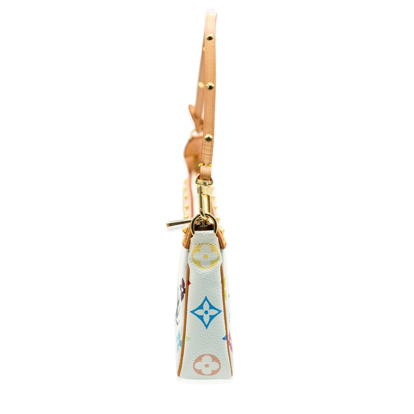 Louis Vuitton Louis Vuitton White Monogram Multicolore Canvas Pochette Accessoires