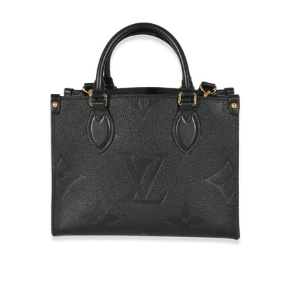 Louis Vuitton Black Monogram Empreinte Onthego PM