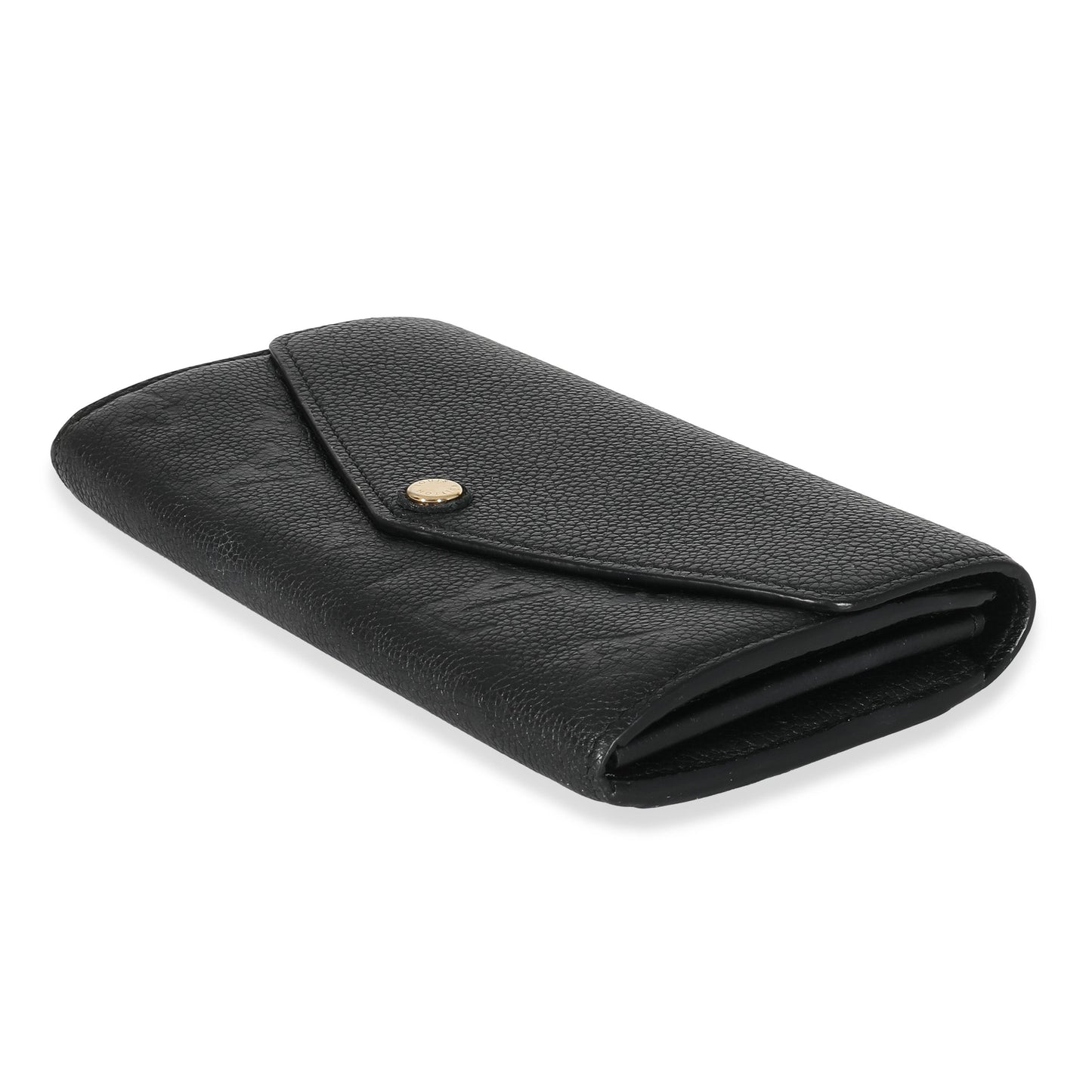 Louis Vuitton Louis Vuitton Black Empreinte Sarah Wallet