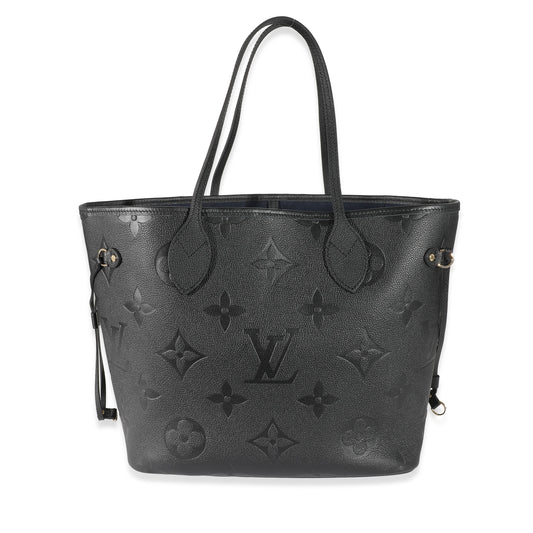Louis Vuitton Louis Vuitton Black Monogram Empreinte Neverfull MM