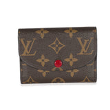 Louis Vuitton Louis Vuitton Fuchsia & Monogram Canvas Rosalie Wallet
