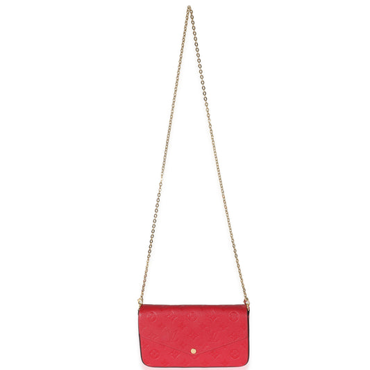 Louis Vuitton Louis Vuitton Scarlet Monogram Empreinte Félicie Pochette