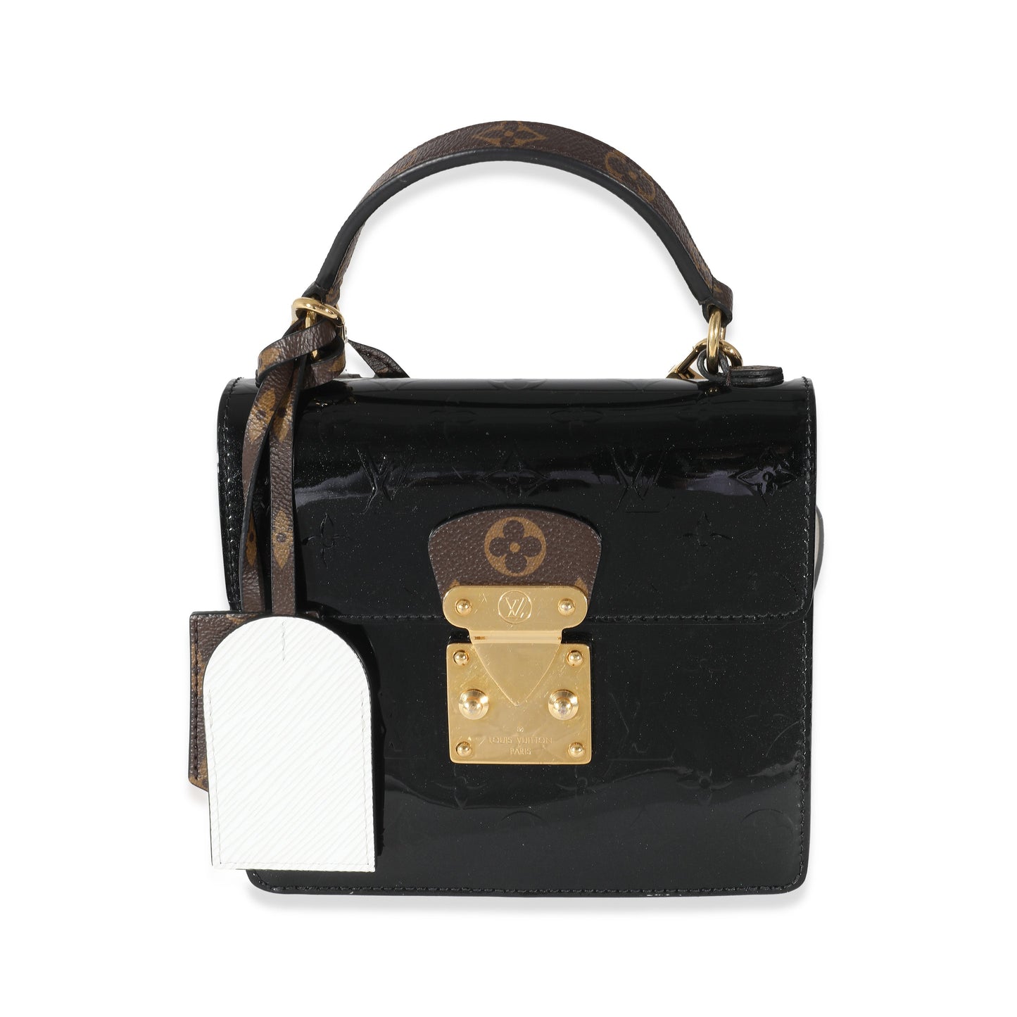 Louis Vuitton Louis Vuitton White Epi Black Monogram Vernis Spring Street