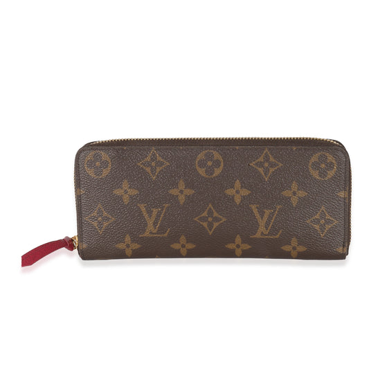 Louis Vuitton Louis Vuitton Fuchsia Monogram Canvas Clemence Wallet
