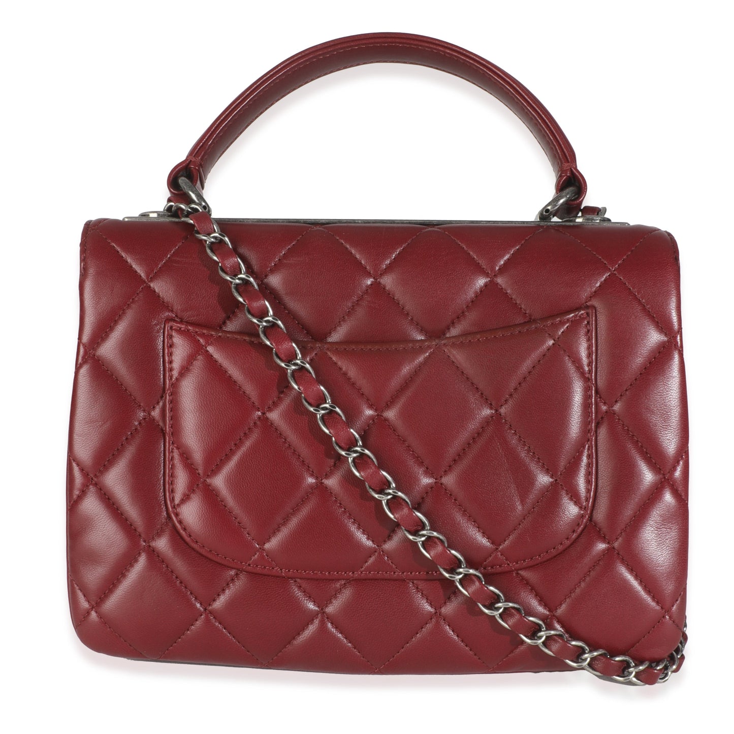 Chanel Burgundy Quilted Lambskin Small Trendy Flap Bag