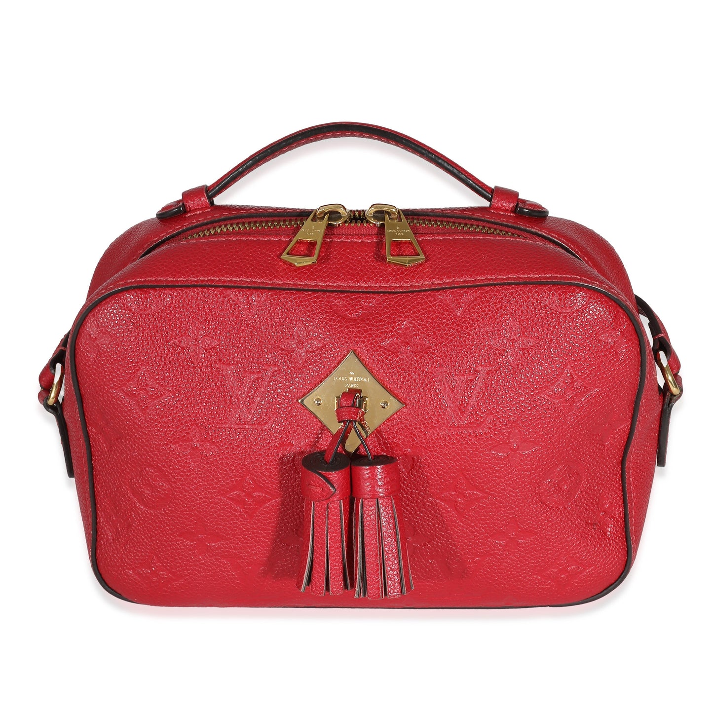 Louis Vuitton Red Monogram Empreinte Saintonge Crossbody