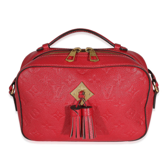 Louis Vuitton Red Monogram Empreinte Saintonge Crossbody