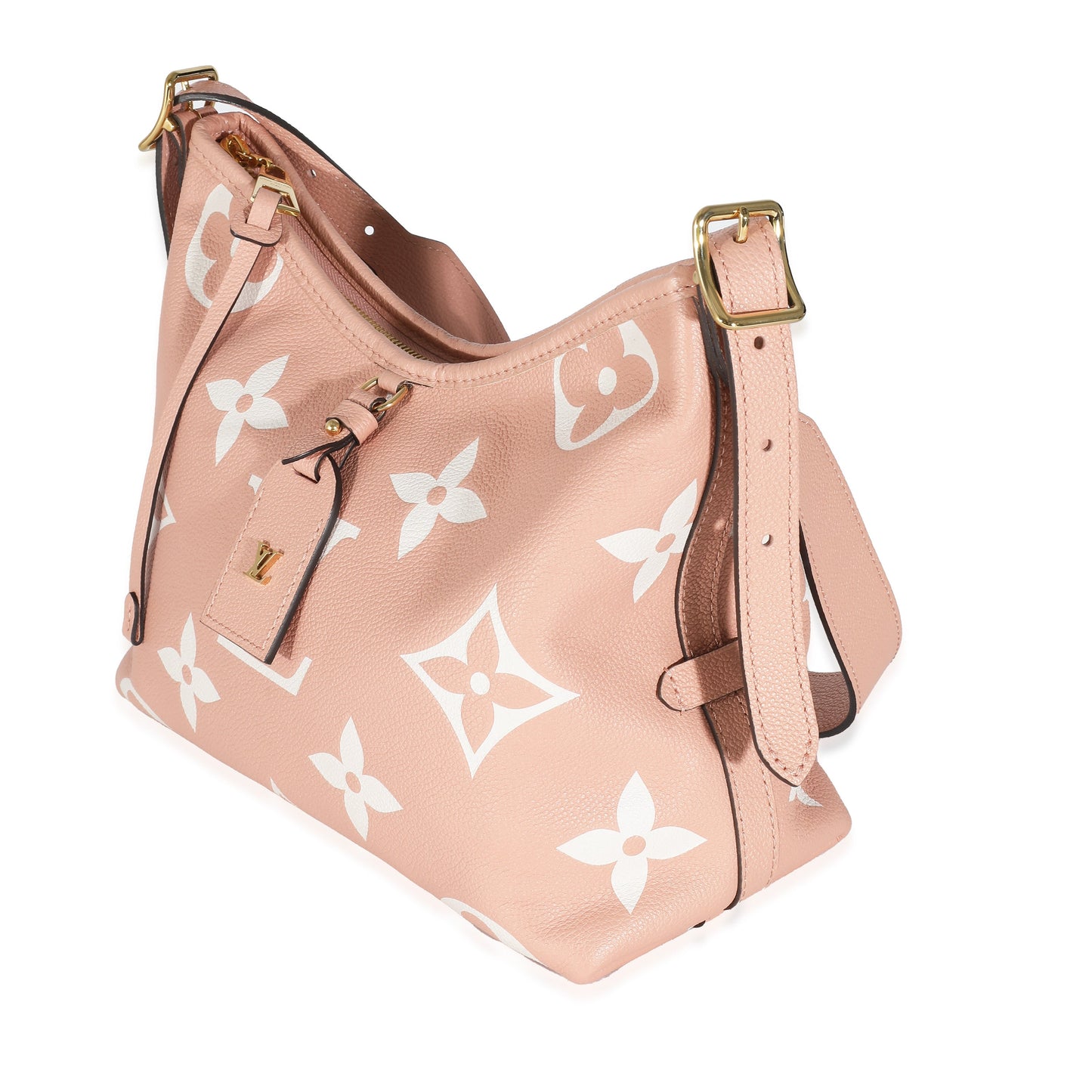 Louis Vuitton Louis Vuitton Trianon Pink Cream Empreinte Monogram Giant Carryall PM