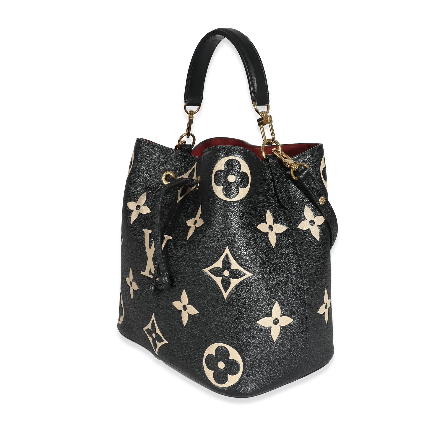 Louis Vuitton Louis Vuitton Black Beige Giant Monogram Empreinte NeoNoe MM