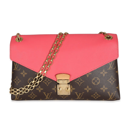 Louis Vuitton Louis Vuitton Rose Litchi Monogram Canvas Pallas Chain Bag