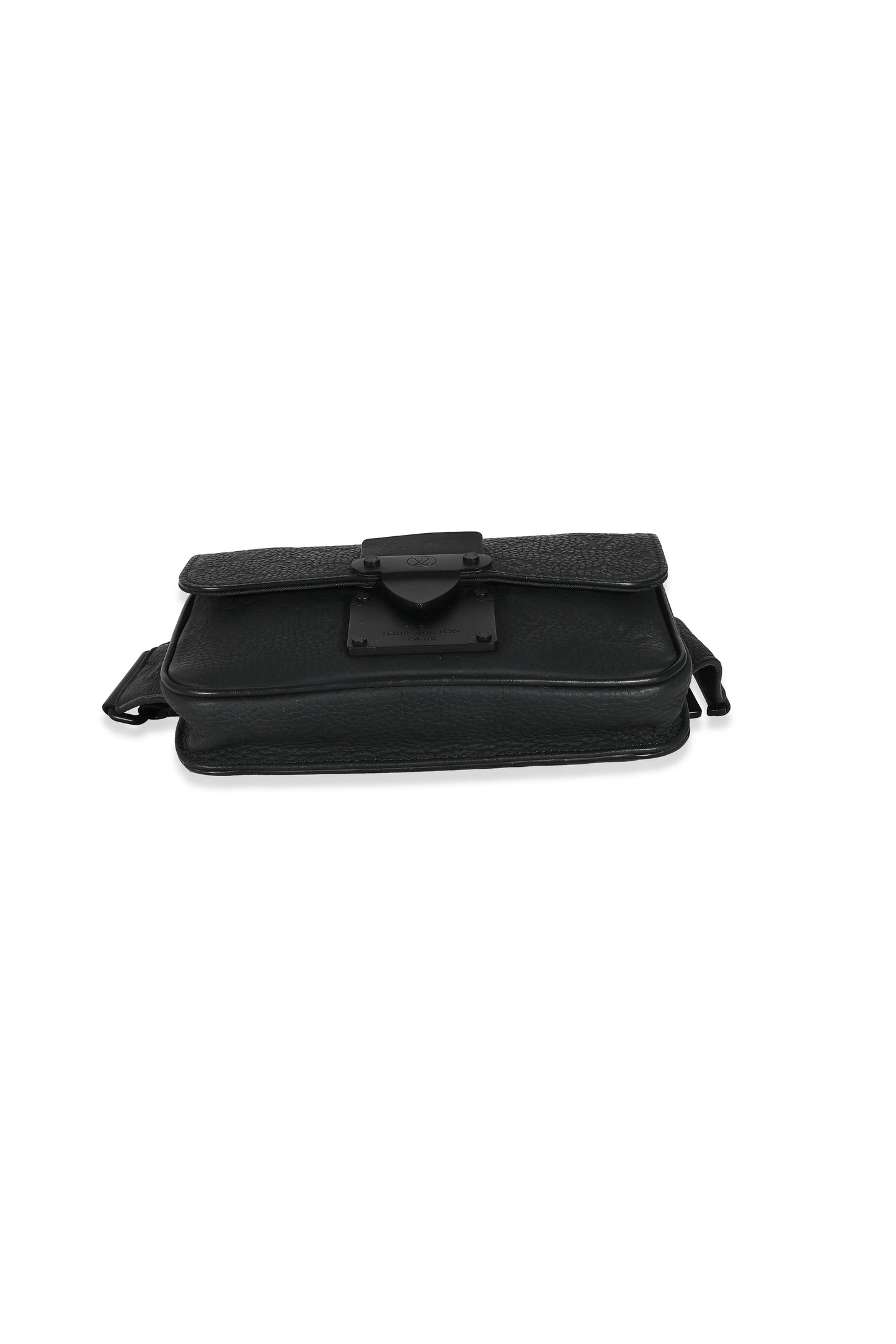 Louis Vuitton Louis Vuitton Black Monogram Taurillon S Lock Sling Bag