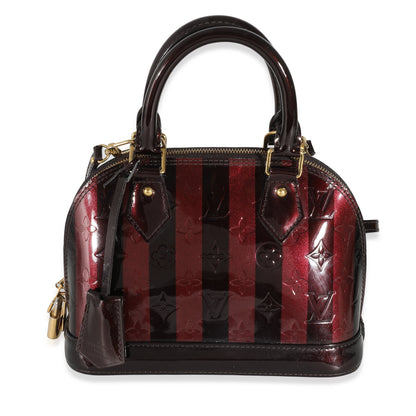 Louis Vuitton Louis Vuitton Amarante Vernis Rayures Alma BB