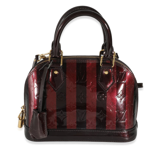 Louis Vuitton Louis Vuitton Amarante Vernis Rayures Alma BB
