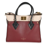 Louis Vuitton Louis Vuitton Bordeaux Calfskin Monogram Canvas On My Side MM