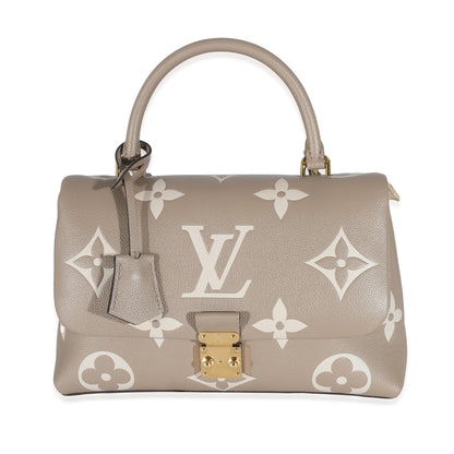 Louis Vuitton Louis Vuitton Dove Gray Crème Beige Empreinte Madeleine MM