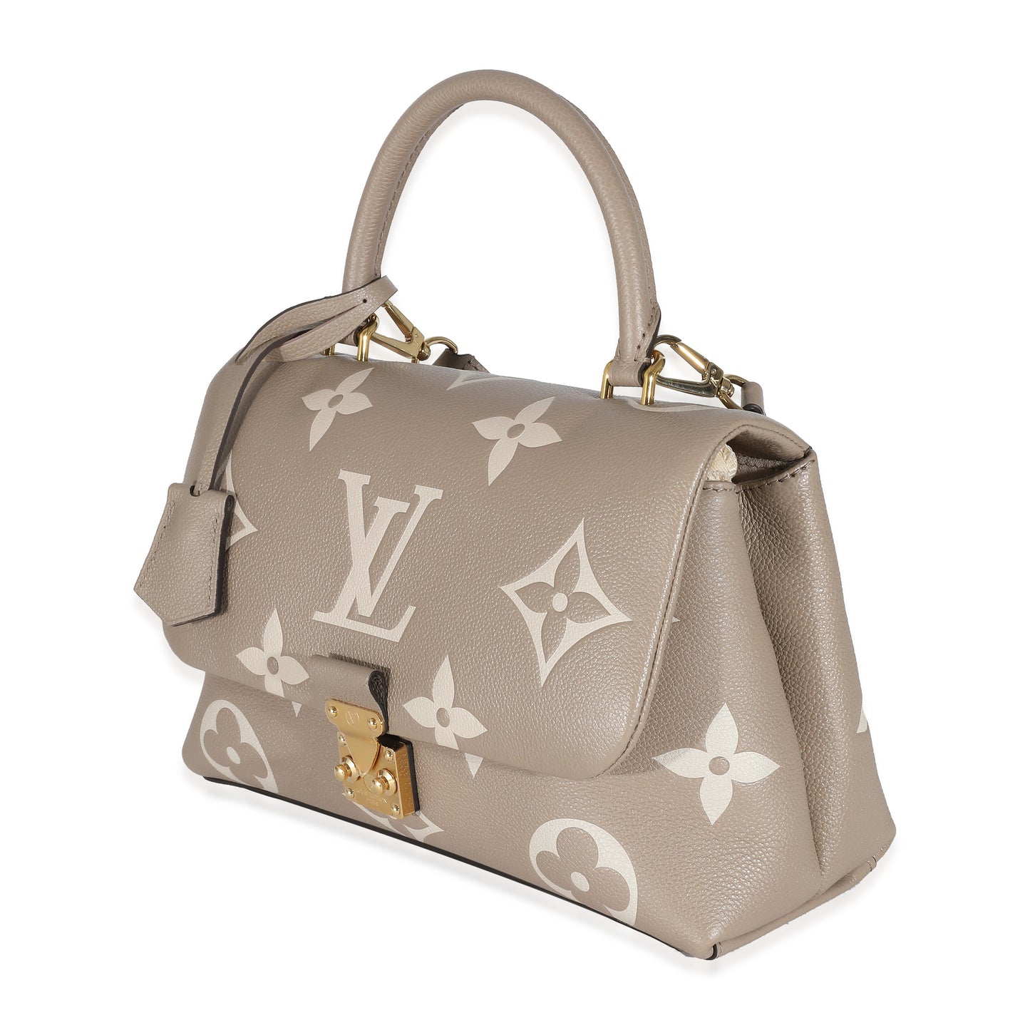 Louis Vuitton Louis Vuitton Dove Gray Crème Beige Empreinte Madeleine MM