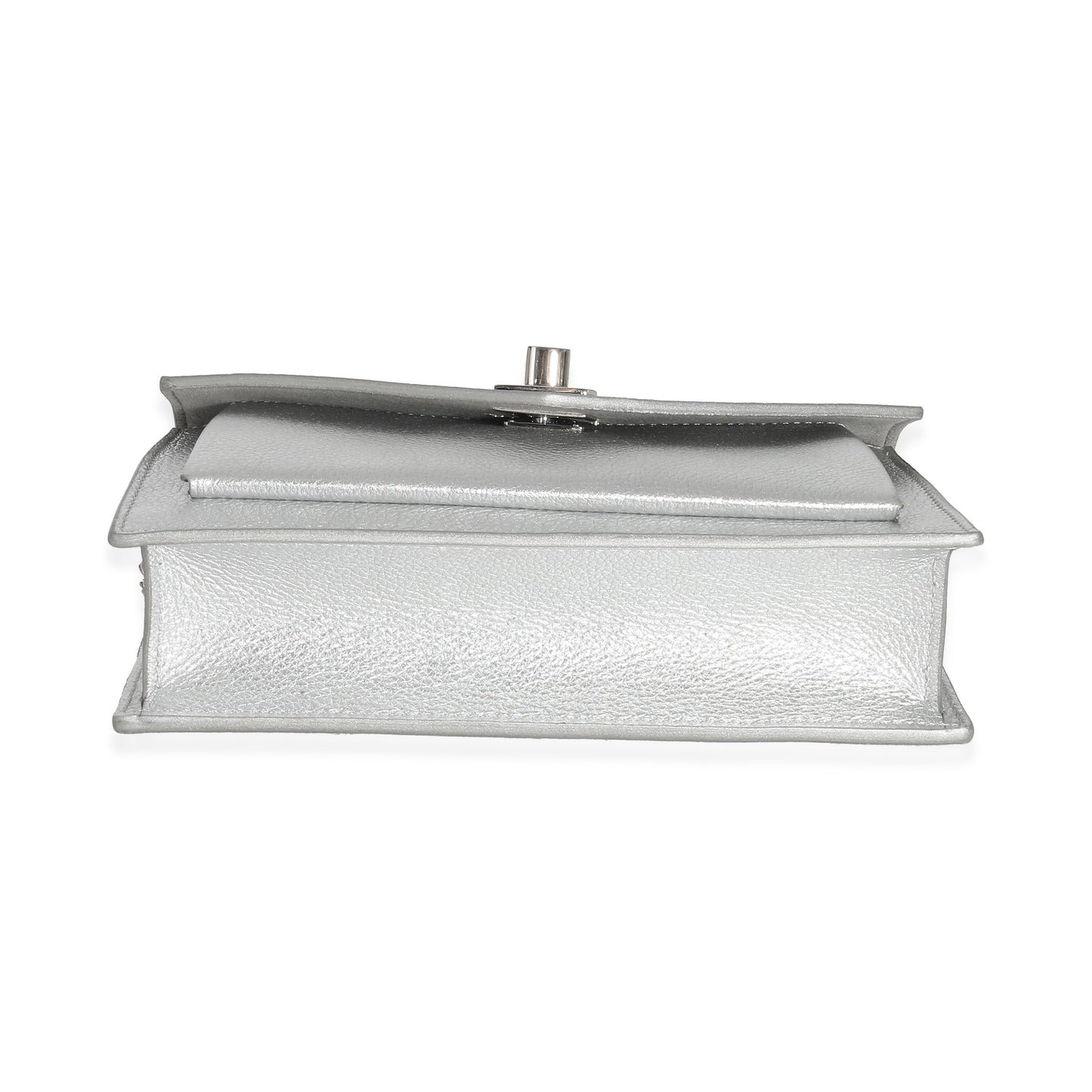 Louis Vuitton Louis Vuitton Silver Calfskin Mylockme Chain Pochette
