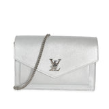 Louis Vuitton Louis Vuitton Silver Calfskin Mylockme Chain Pochette