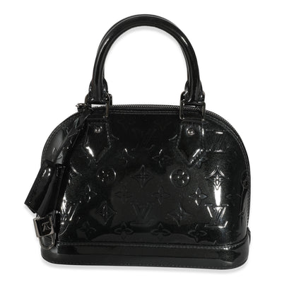 Louis Vuitton Louis Vuitton Black Magnetique Monogram Vernis Alma BB