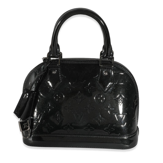 Louis Vuitton Louis Vuitton Black Magnetique Monogram Vernis Alma BB