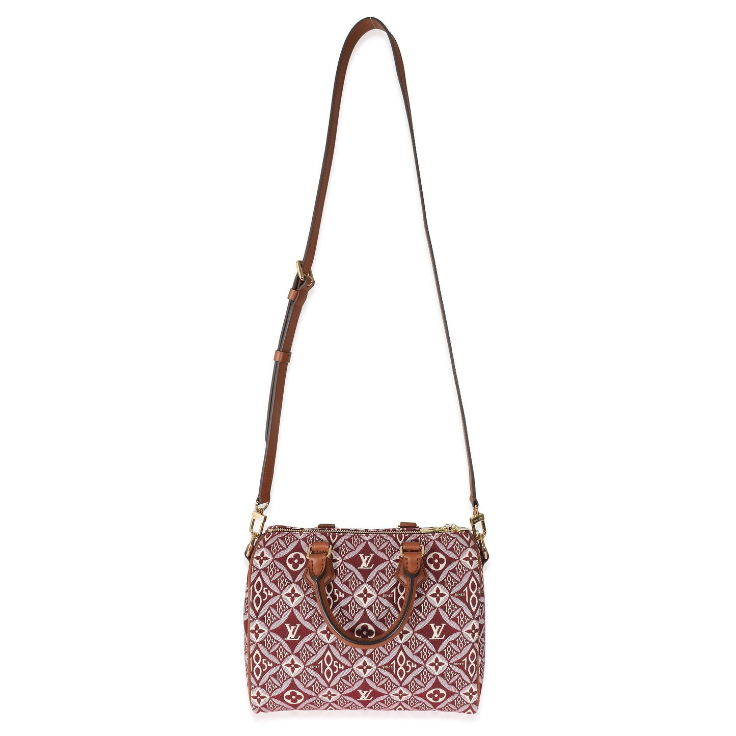 Louis Vuitton Louis Vuitton Bordeaux Jacquard Monogram Since 1854 Speedy Bandoulière 25