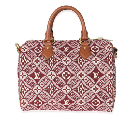 Louis Vuitton Louis Vuitton Bordeaux Jacquard Monogram Since 1854 Speedy Bandoulière 25