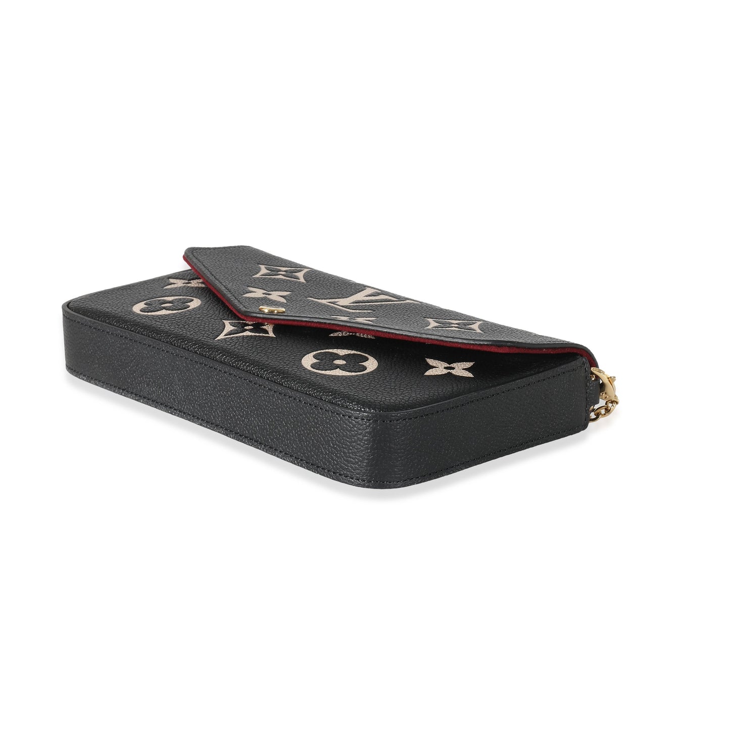 Louis Vuitton Louis Vuitton Black Beige Bicolor Giant Empreinte Félicie Pochette