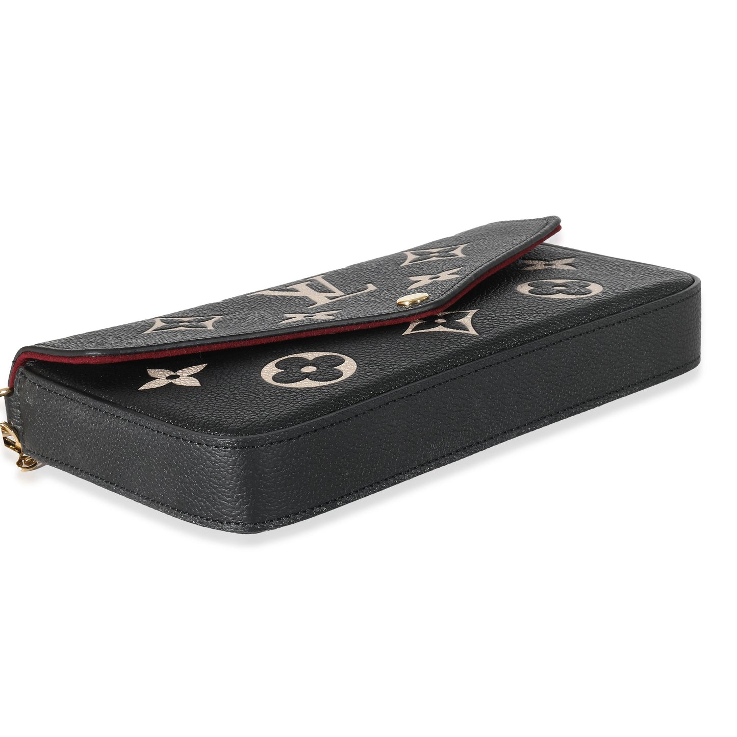 Louis Vuitton Louis Vuitton Black Beige Bicolor Giant Empreinte Félicie Pochette