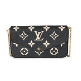 Louis Vuitton Louis Vuitton Black Beige Bicolor Giant Empreinte Félicie Pochette