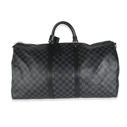 Louis Vuitton Louis Vuitton Damier Graphite Canvas Keepall Bandouliere 55
