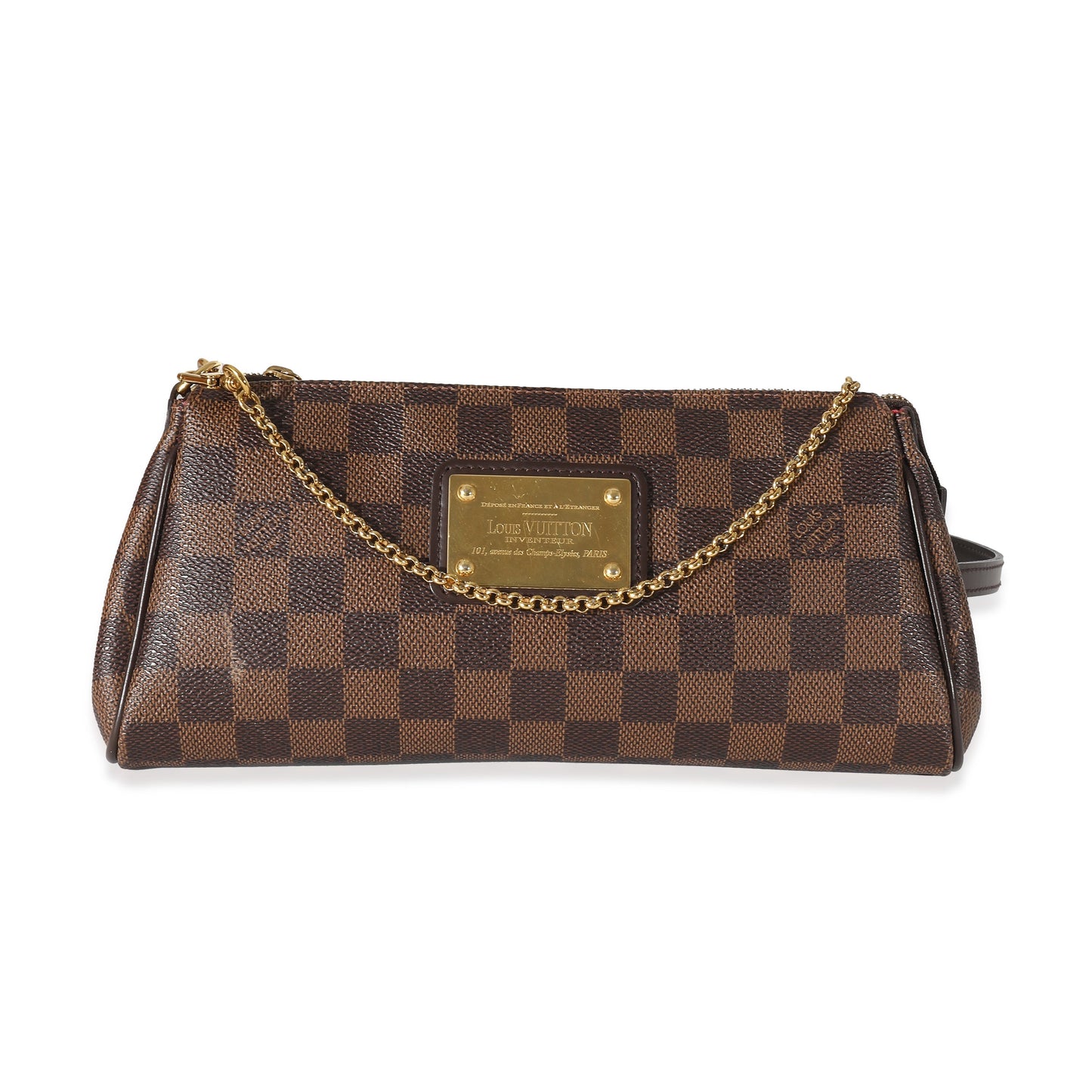 Louis Vuitton Louis Vuitton Damier Ebene Canvas Eva Clutch