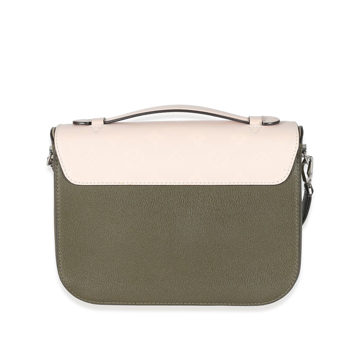 Louis Vuitton Louis Vuitton Khaki Pink Monogram Calfskin Very Messenger