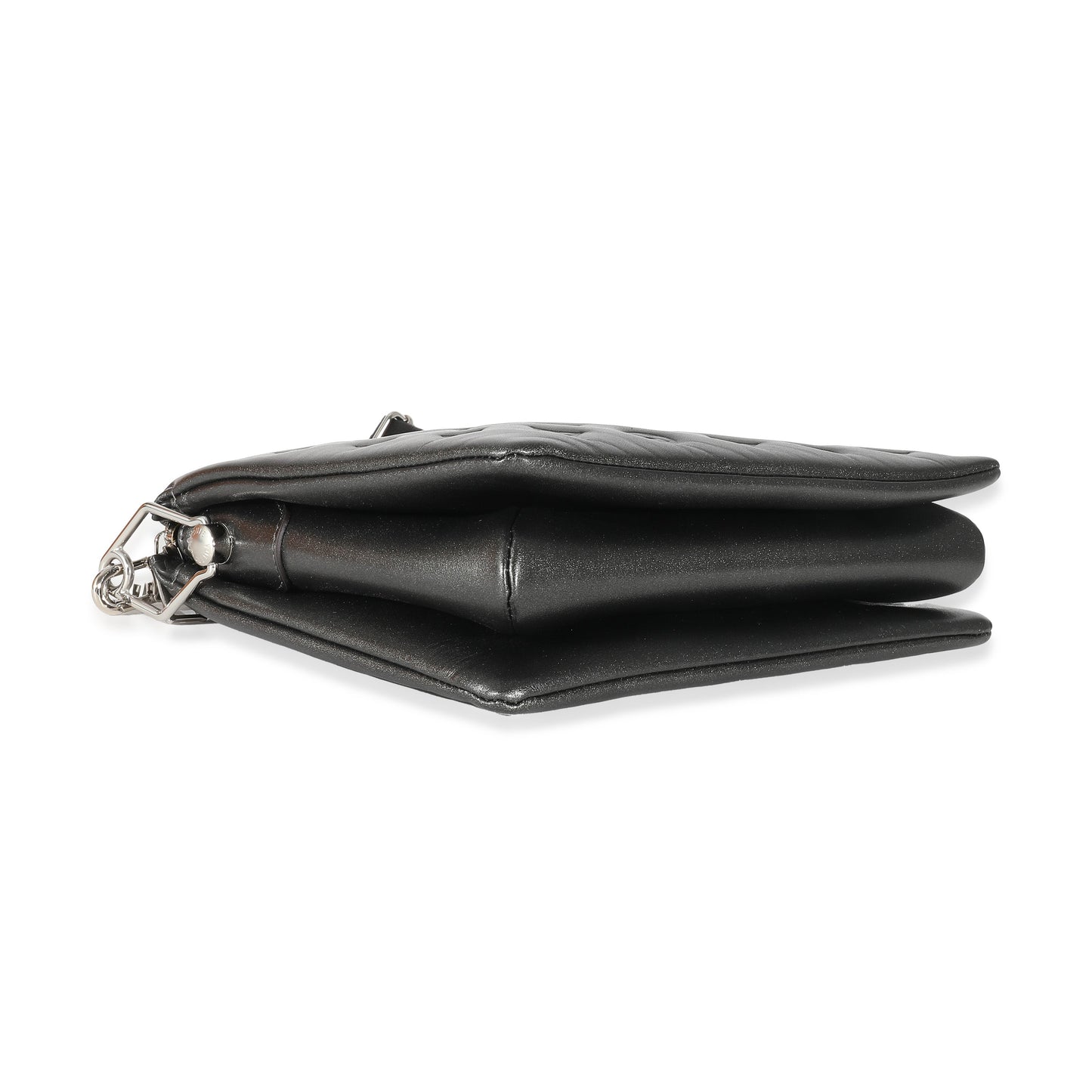 Louis Vuitton Louis Vuitton Anthracite Lambskin Embossed Monogram Coussin PM