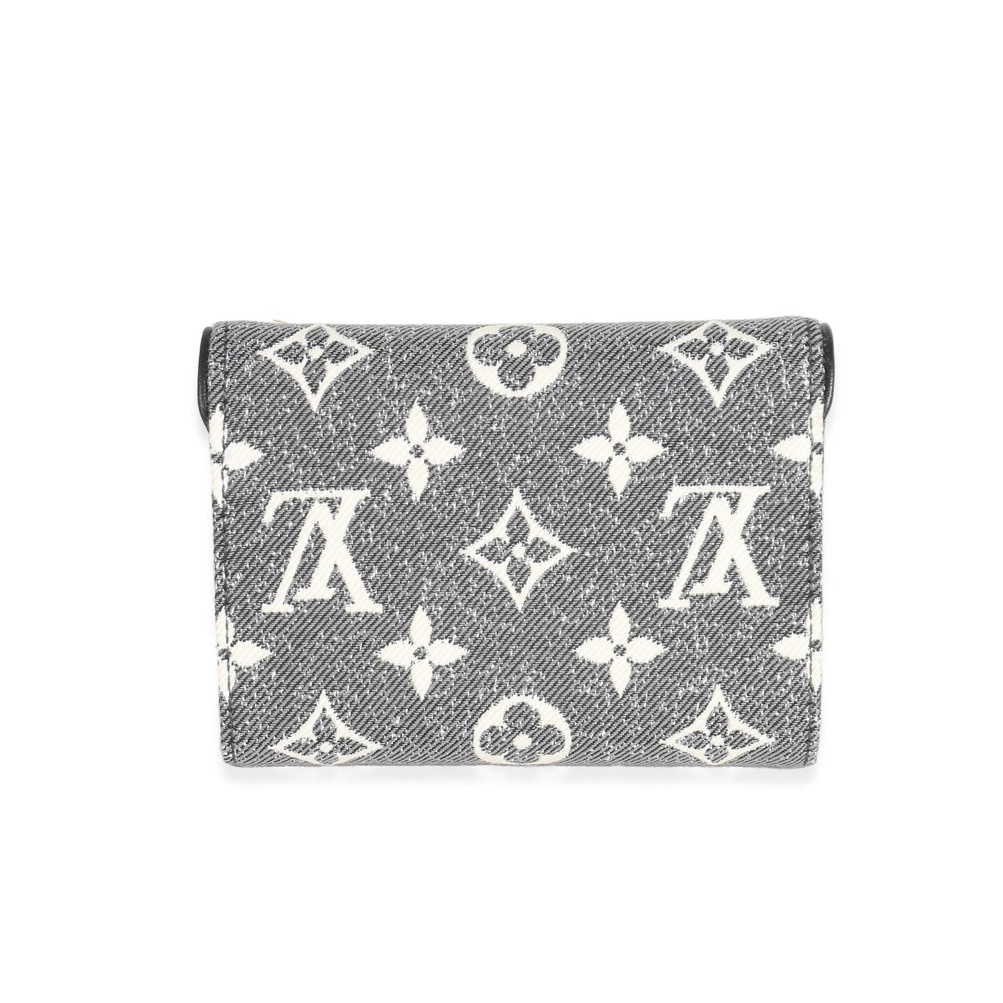 Louis Vuitton Louis Vuitton Black Denim Monogram Jacquard Victorine Wallet