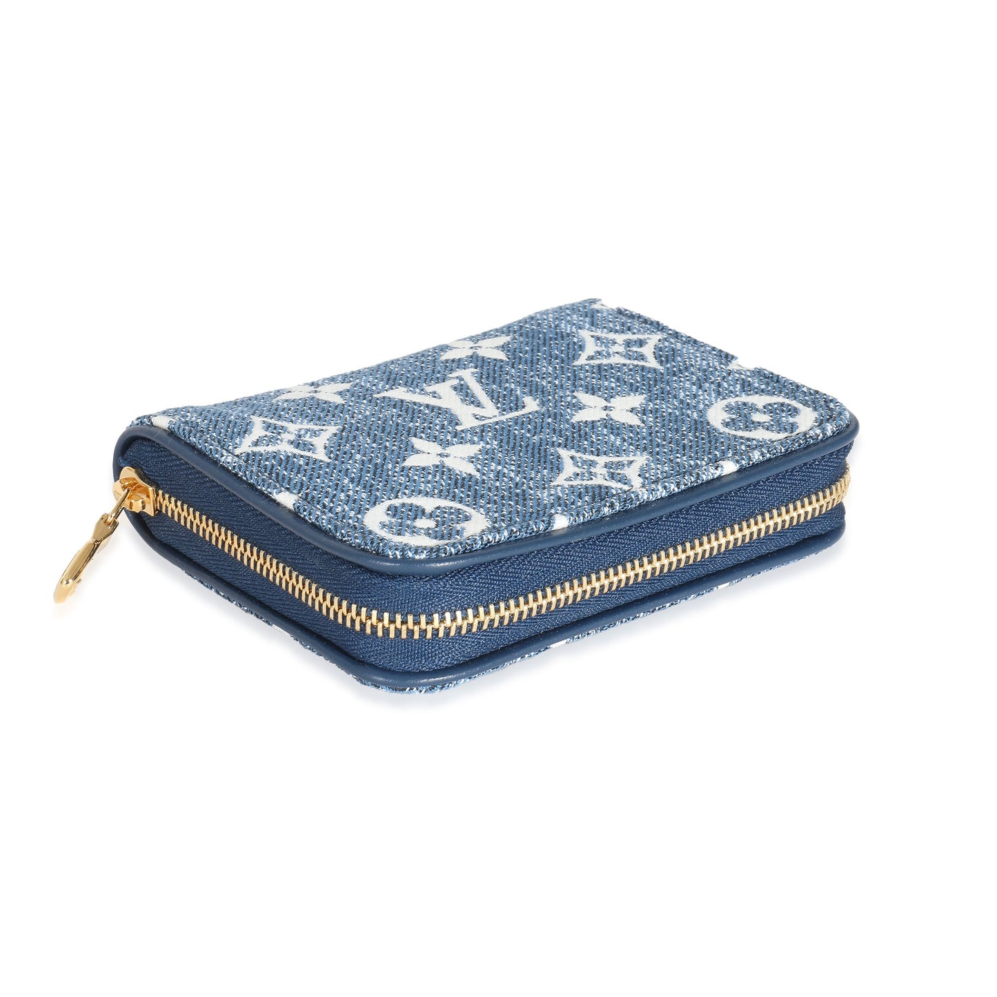 Louis Vuitton Louis Vuitton Blue Denim Monogram Jacquard Zippy Coin Purse