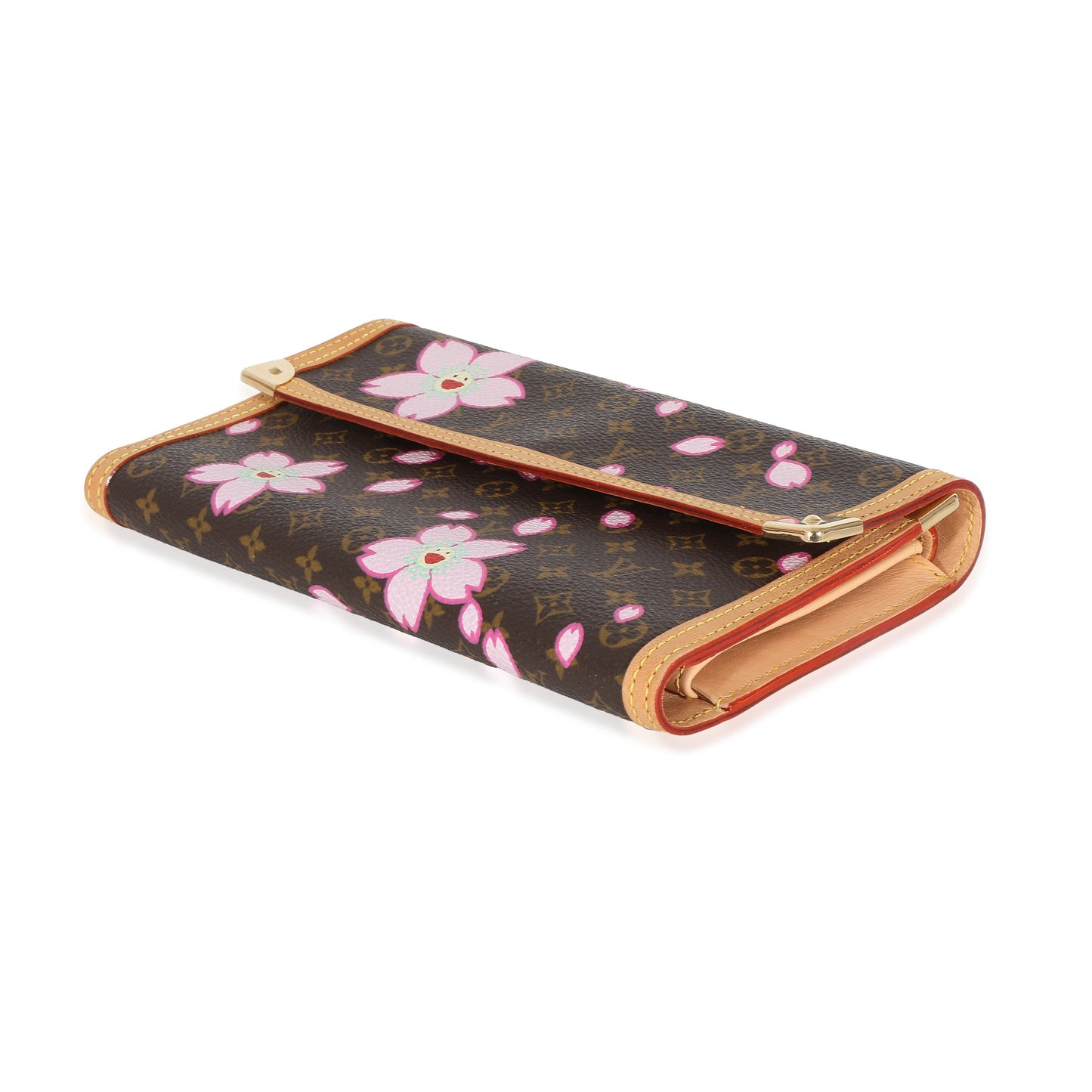 Louis Vuitton Louis Vuitton x Takashi Murakami Monogram Cherry Blossom Porte Tresor Wallet